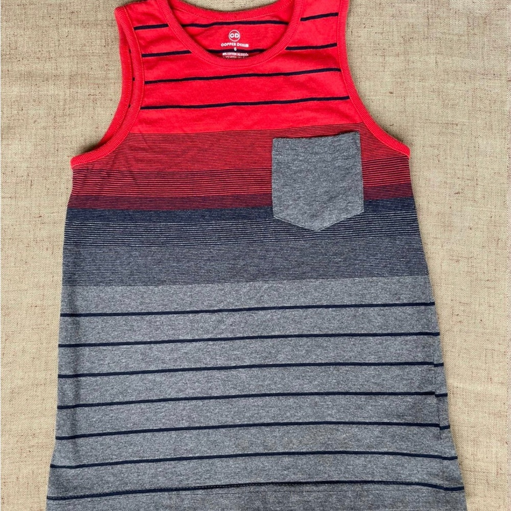 Kids Copper Denim Tank Top